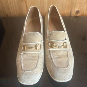 GUCCI  Cream Block Heels